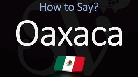Aug 13, 2023 · In this article, we will guide you through the correct pronunciation of “Oaxaca” in Spanish. Pronunciation Guide Step 1: Breaking down the word To pronounce “Oaxaca” accurately, it is essential to break down the word into smaller syllables. In Spanish, the word “Oaxaca” consists of four syllables: “O-a-xa-ca.” Step 2: Vowel ... 